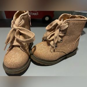 Little girls glitter boots Size 5